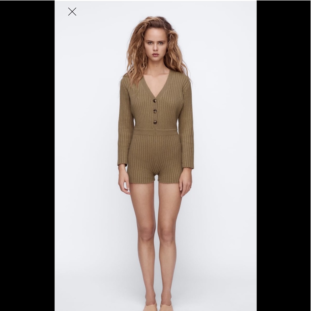 - Zara short knit jumpsuit